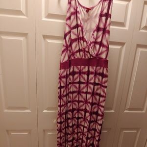 Merona Purple Tie-dye Maxi Knit Dress